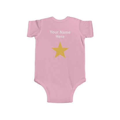 Born Since 2025 Personalized Infant Bodysuit, Newborn Apparel, Fine Jersey Onesie, Custom Name Baby Onesie