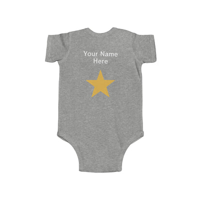 Born Since 2025 Personalized Infant Bodysuit, Newborn Apparel, Fine Jersey Onesie, Custom Name Baby Onesie